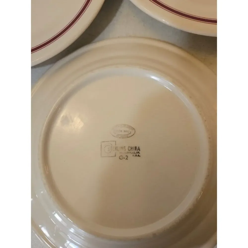 Set of 3 Vintage Hotel del Coronado Plates Crown Restaurant Ware Hotelware Decor
